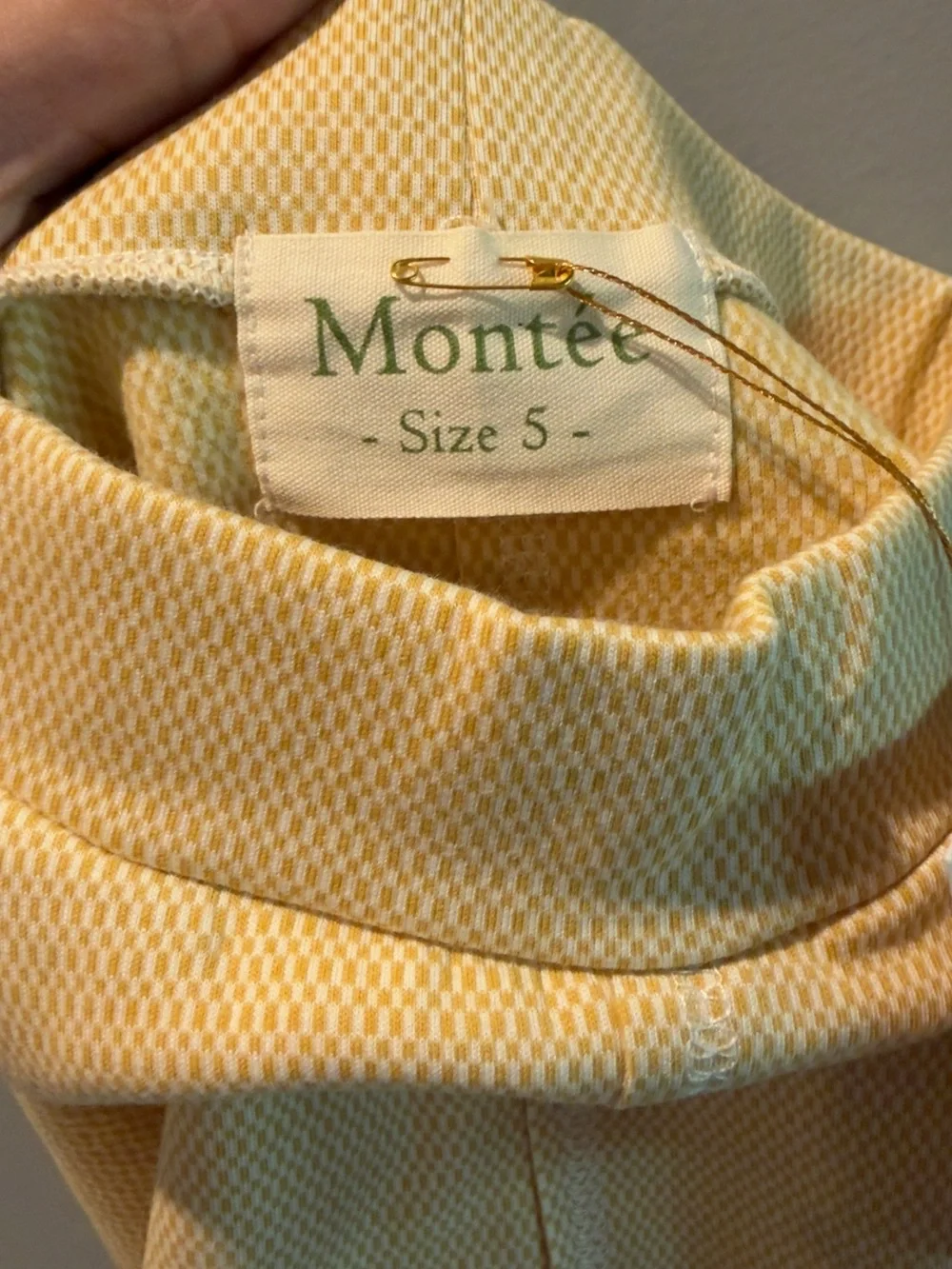 Yellow Textured A-Line Skirt